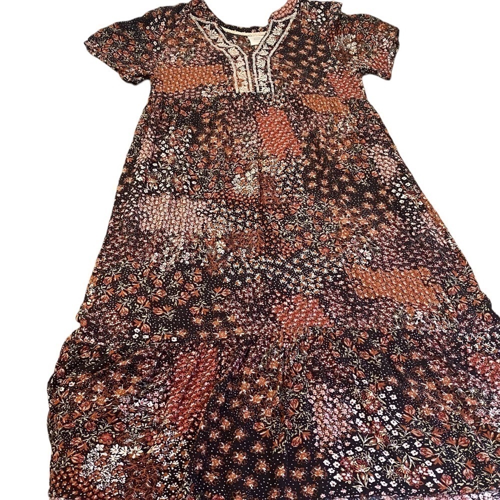 Knox Rose Patchwork Ladies Flowy, Pullover Floral… - image 8